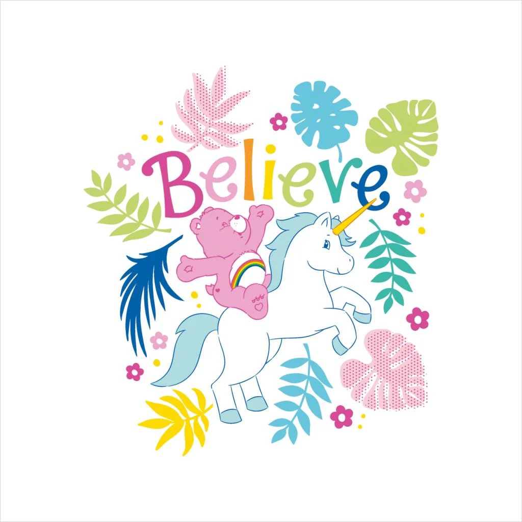 Cheer Bear Unicorn Believe Women's T-Shirt - Image 2