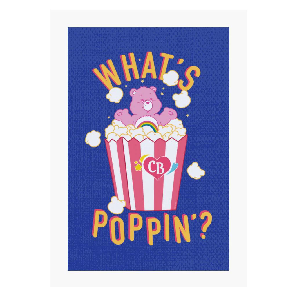 Cheer Bear Whats Poppin A4 Print - Image 4
