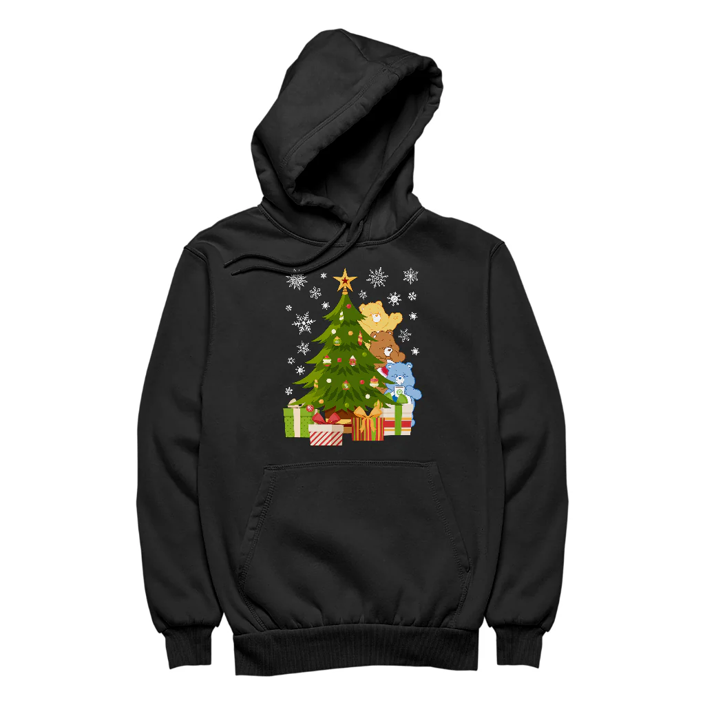 Care Bears Christmas Behind The Christmas Tree Men's Hooded Sweatshirt - Image 3