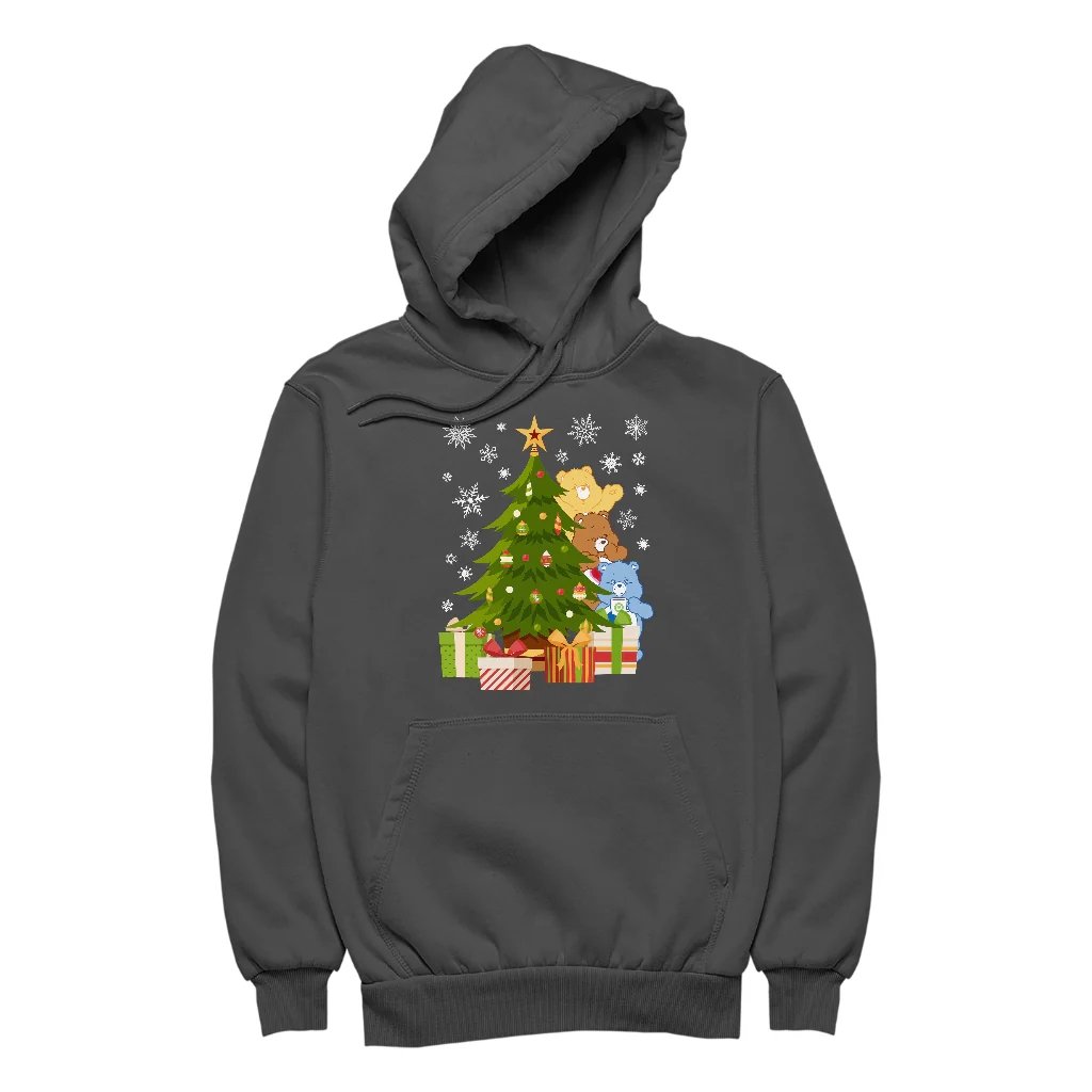 Care Bears Christmas Behind The Christmas Tree Men's Hooded Sweatshirt - Image 4