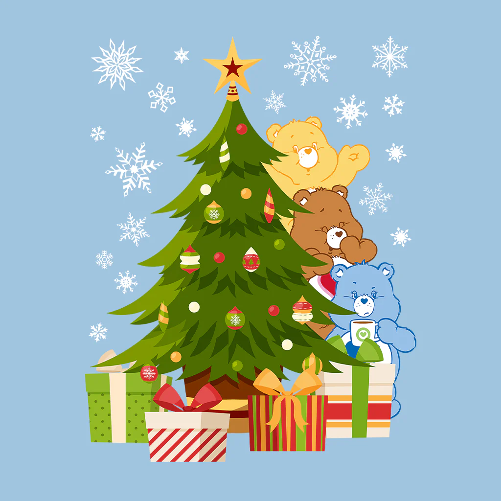 Care Bears Christmas Behind The Christmas Tree Men's Sweatshirt - Image 8