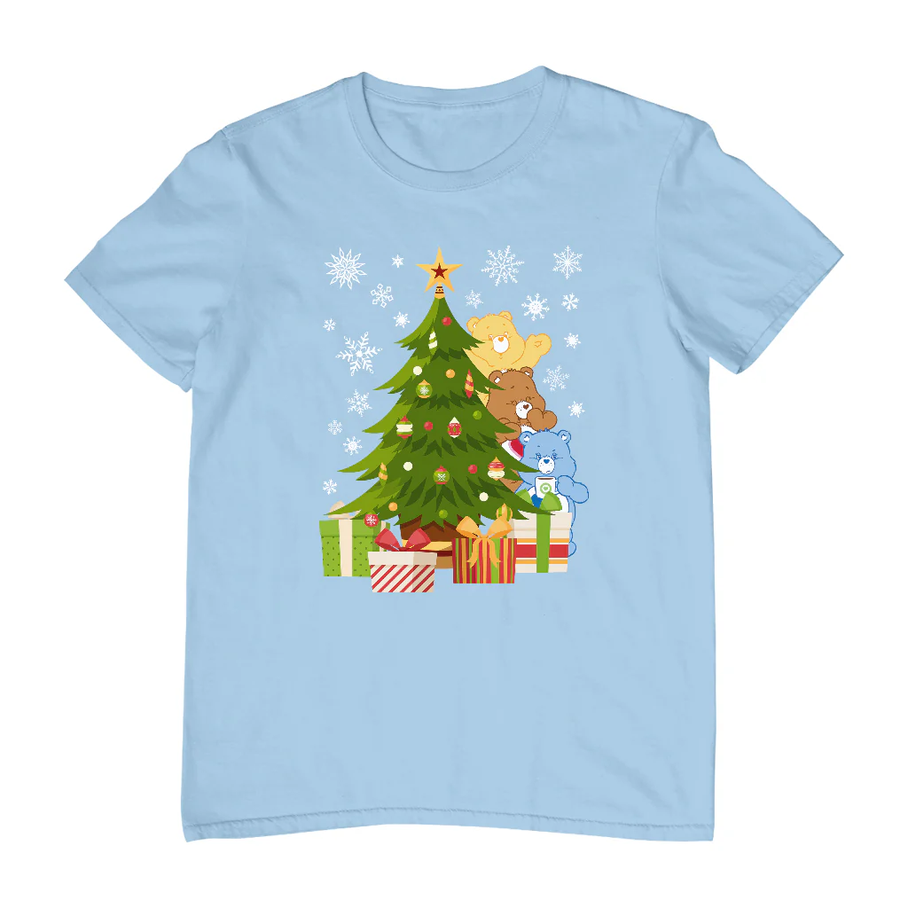 Care Bears Christmas Behind The Christmas Tree Men's T-Shirt