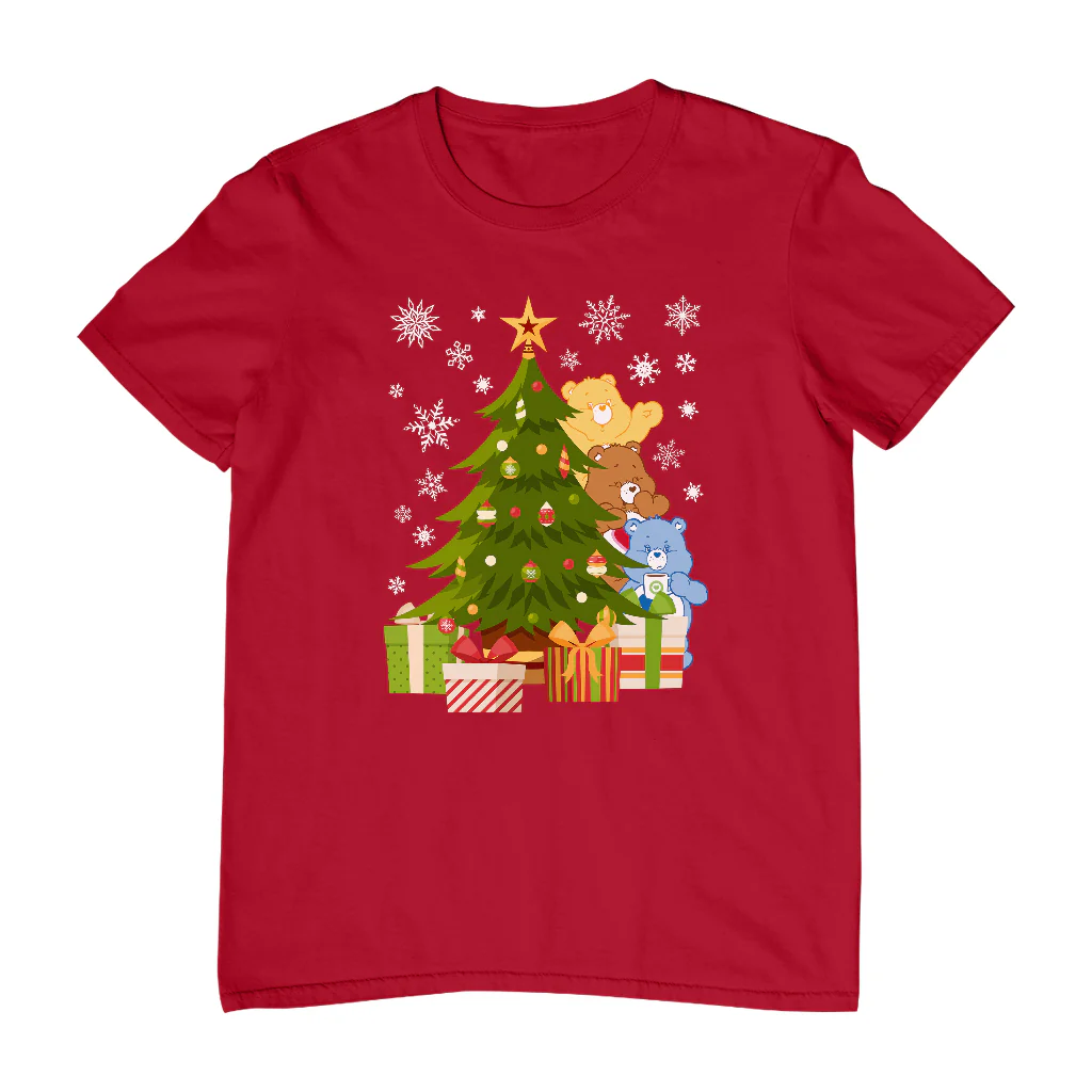 Care Bears Christmas Behind The Christmas Tree Men's T-Shirt - Image 10