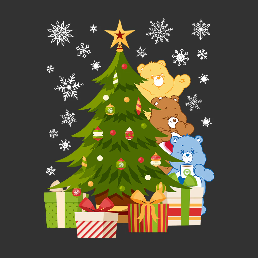 Care Bears Christmas Behind The Christmas Tree Men's T-Shirt - Image 6