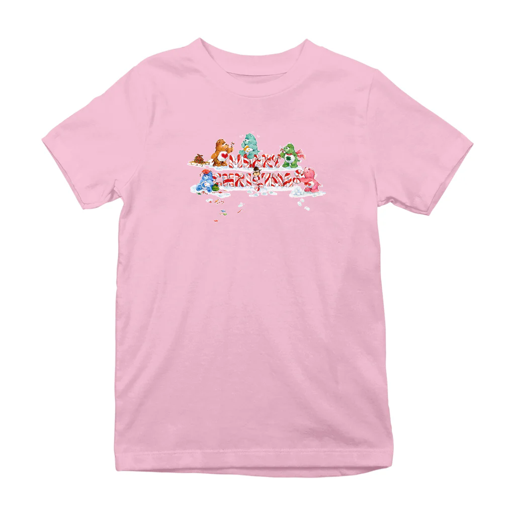 Care Bears Christmas Merry Xmas Candy Cane Kids T-Shirt