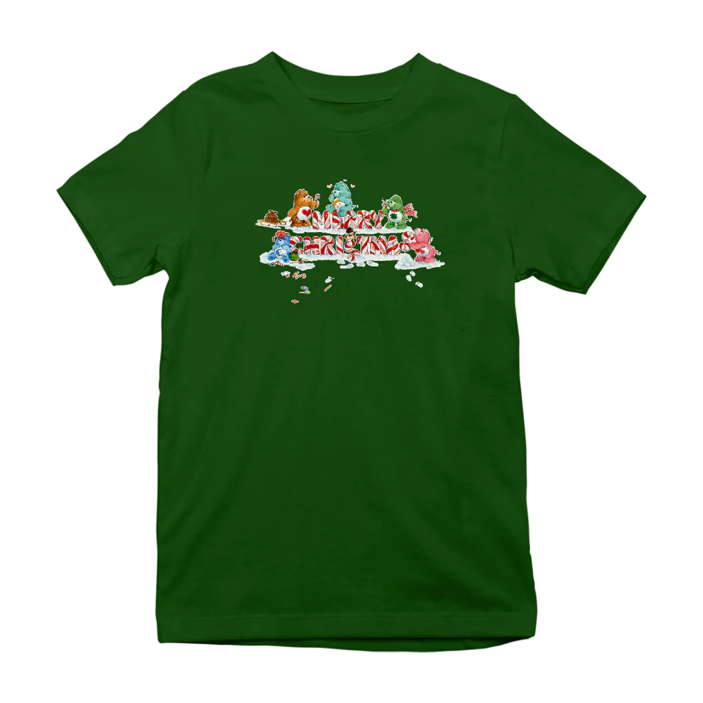 Care Bears Christmas Merry Xmas Candy Cane Kids T-Shirt - Image 8
