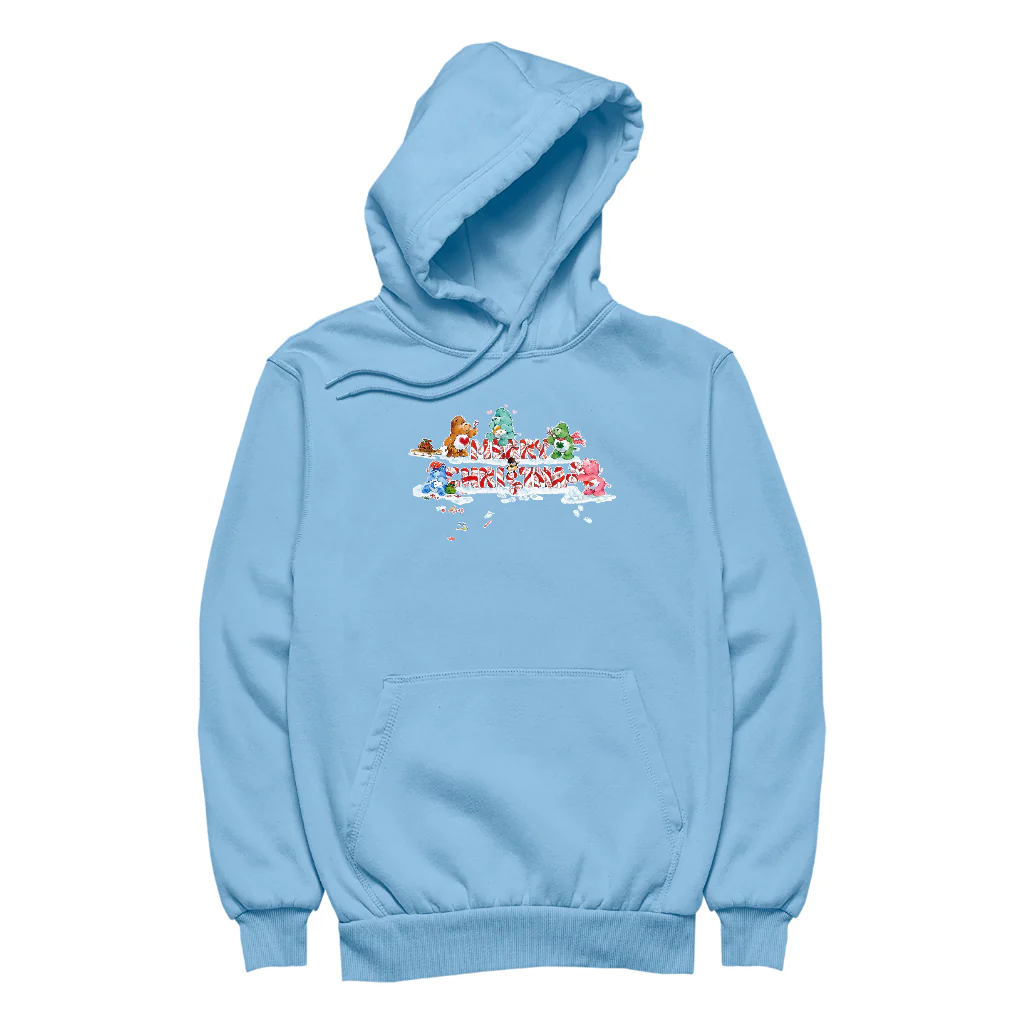 Care Bears Christmas Merry Xmas Candy Cane Men's Hooded Sweatshirt - Image 7