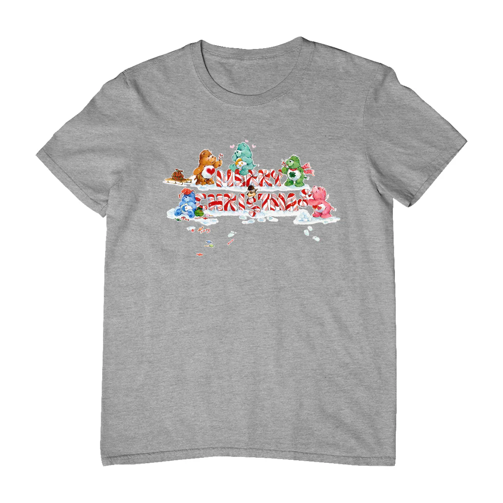 Care Bears Christmas Merry Xmas Candy Cane Men's T-Shirt - Image 5