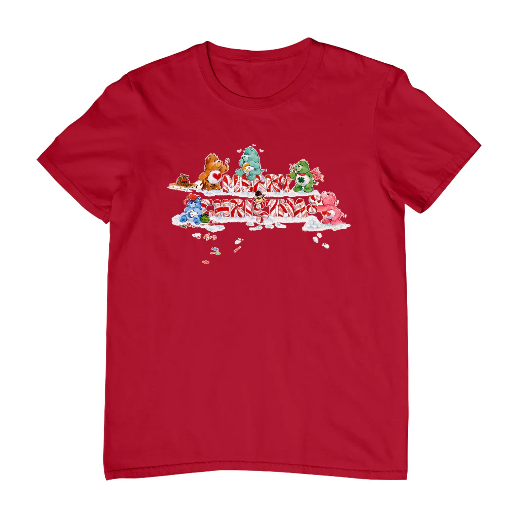 Care Bears Christmas Merry Xmas Candy Cane Men's T-Shirt - Image 9