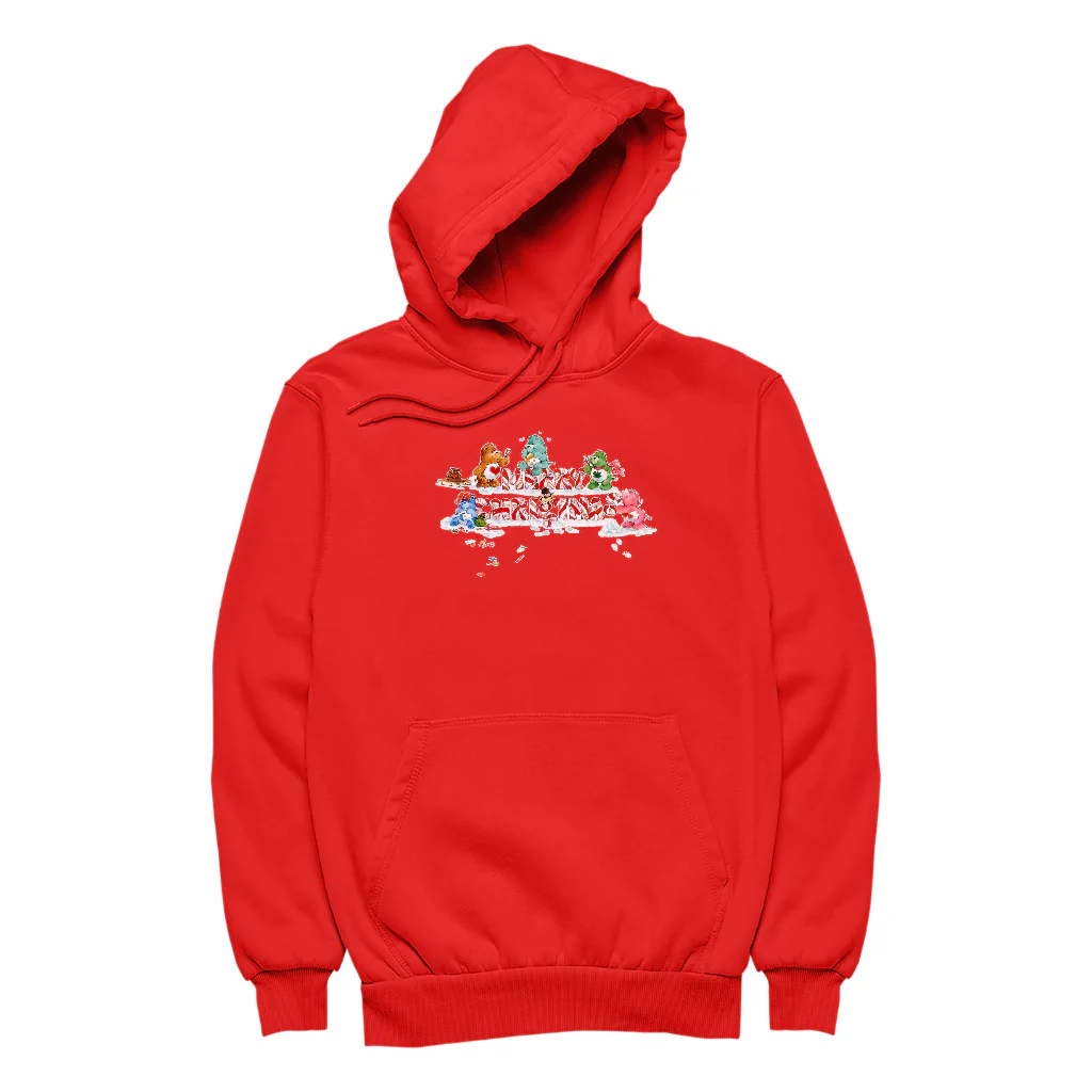 Care Bears Christmas Merry Xmas Candy Cane Women's Hooded Sweatshirt