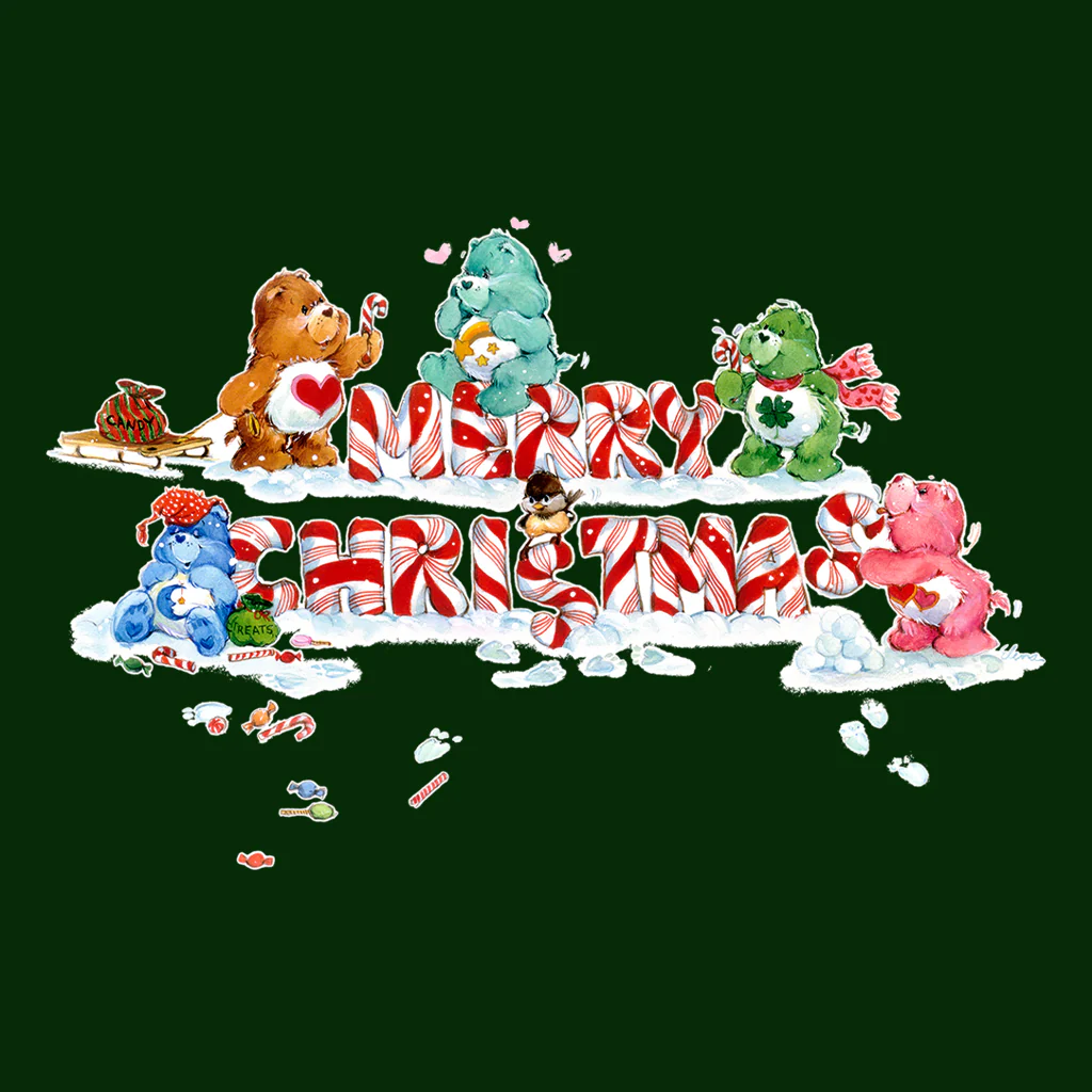 Care Bears Christmas Merry Xmas Candy Cane Women's Sweatshirt - Image 10