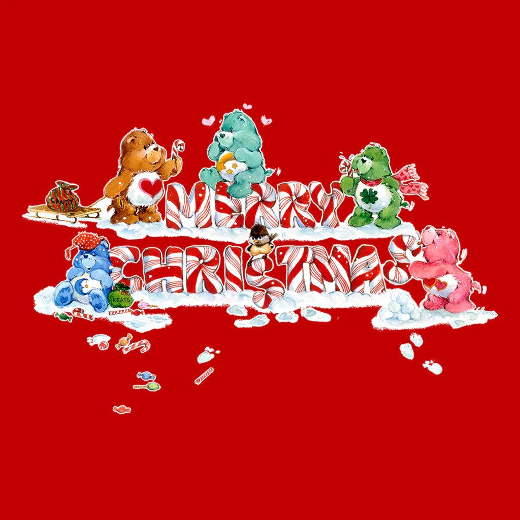 Care Bears Christmas Merry Xmas Candy Cane Women's Sweatshirt - Image 12