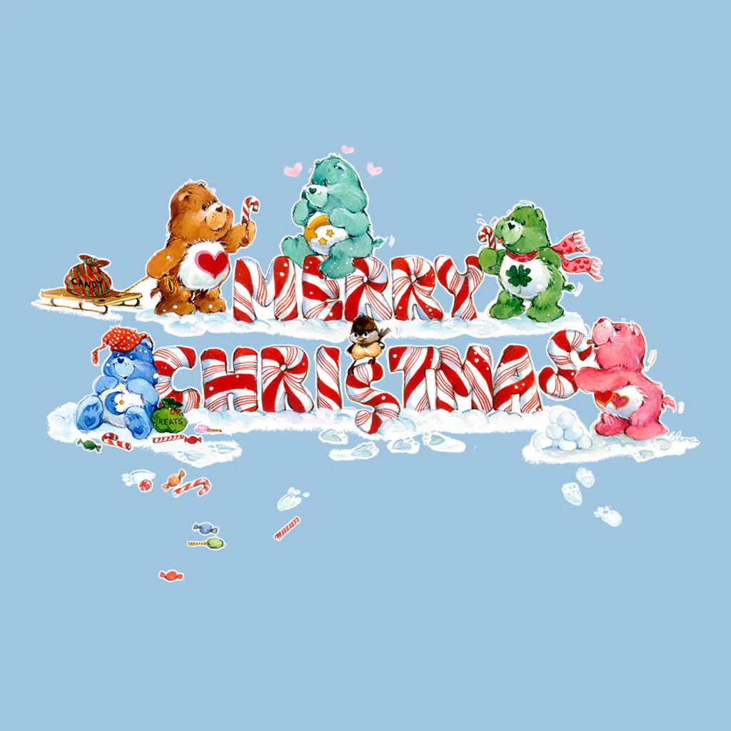Care Bears Christmas Merry Xmas Candy Cane Women's Sweatshirt - Image 9