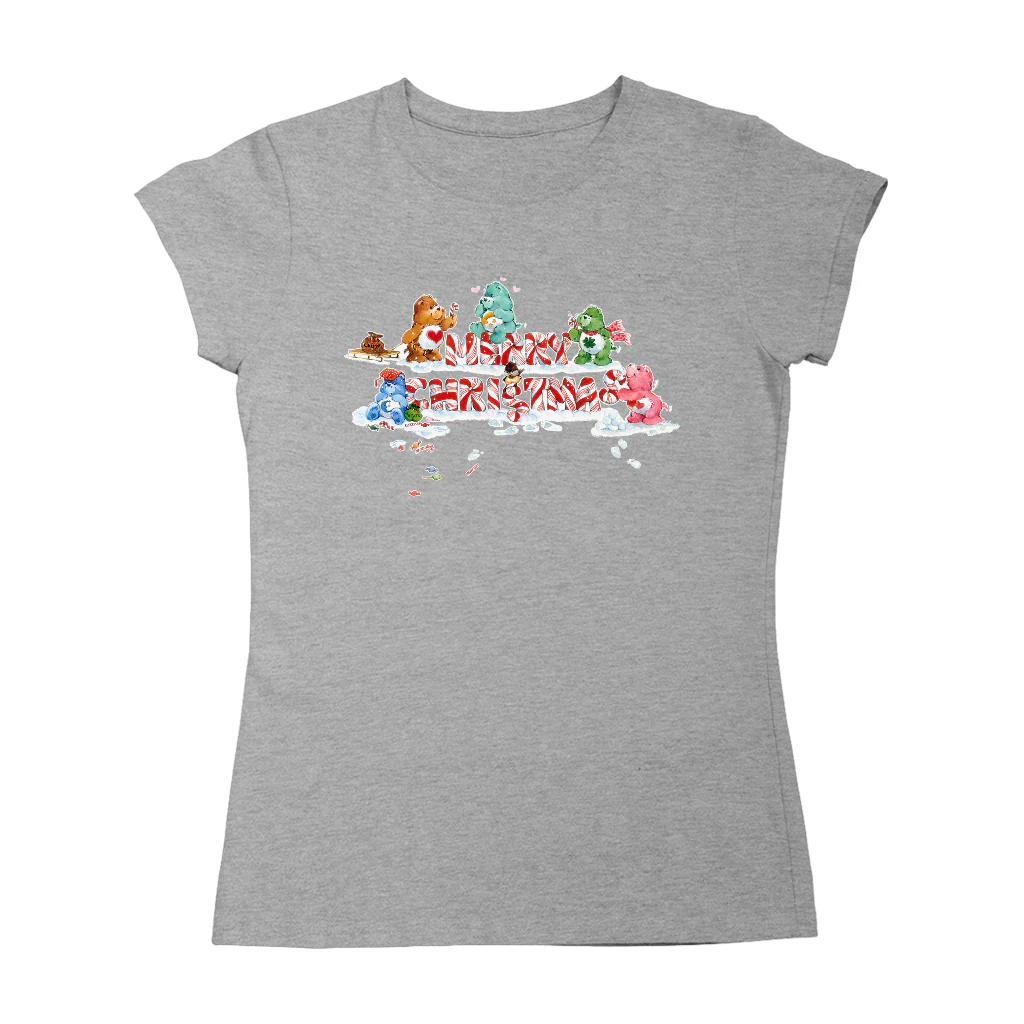 Care Bears Christmas Merry Xmas Candy Cane Women's T-Shirt