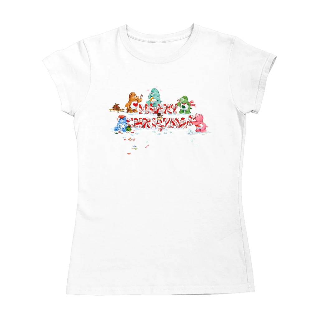 Care Bears Christmas Merry Xmas Candy Cane Women's T-Shirt - Image 3