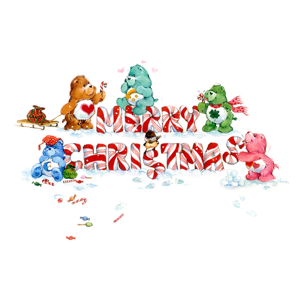 Care Bears Christmas Merry Xmas Candy Cane Women's T-Shirt - Image 4