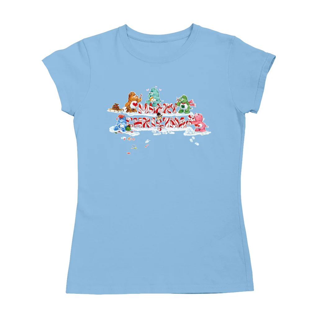 Care Bears Christmas Merry Xmas Candy Cane Women's T-Shirt - Image 5