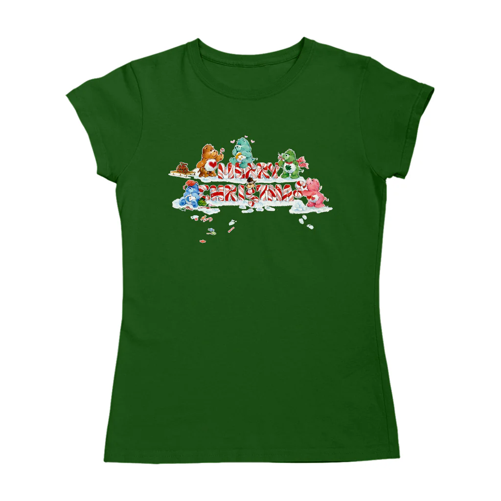 Care Bears Christmas Merry Xmas Candy Cane Women's T-Shirt - Image 7