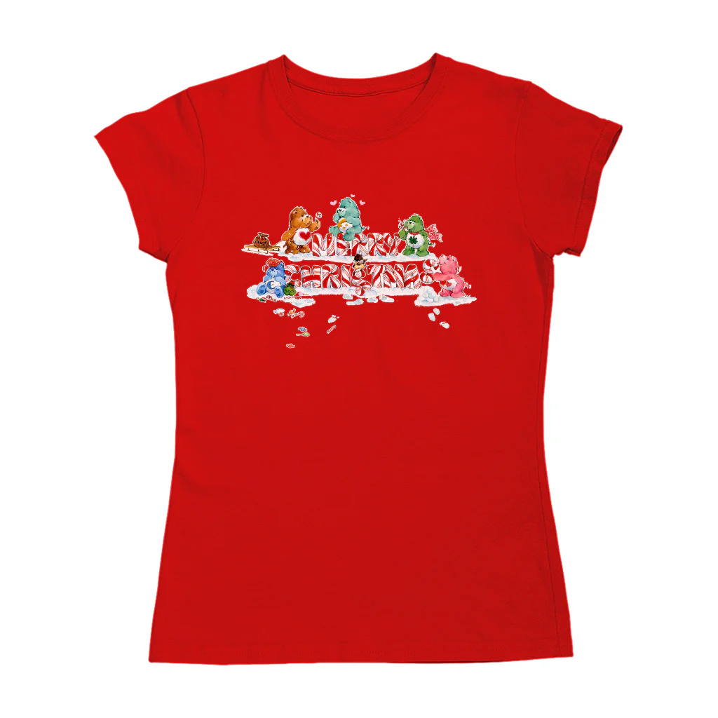 Care Bears Christmas Merry Xmas Candy Cane Women's T-Shirt - Image 9
