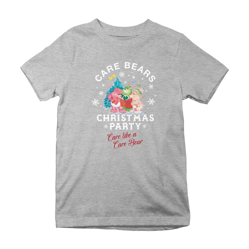 Care Bears Christmas Party Care Like A Care Bear Kids T-Shirt