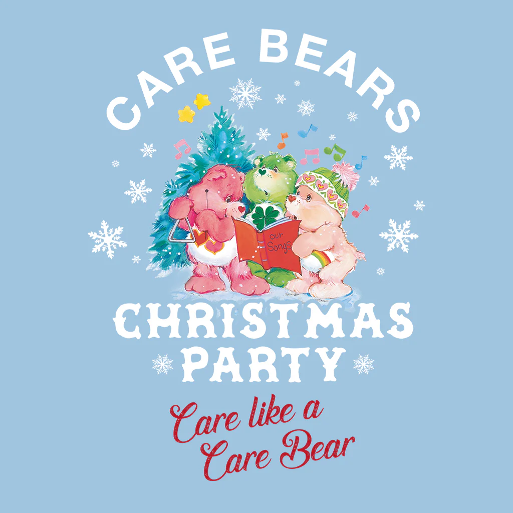 Care Bears Christmas Party Care Like A Care Bear Men's Hooded Sweatshirt - Image 4