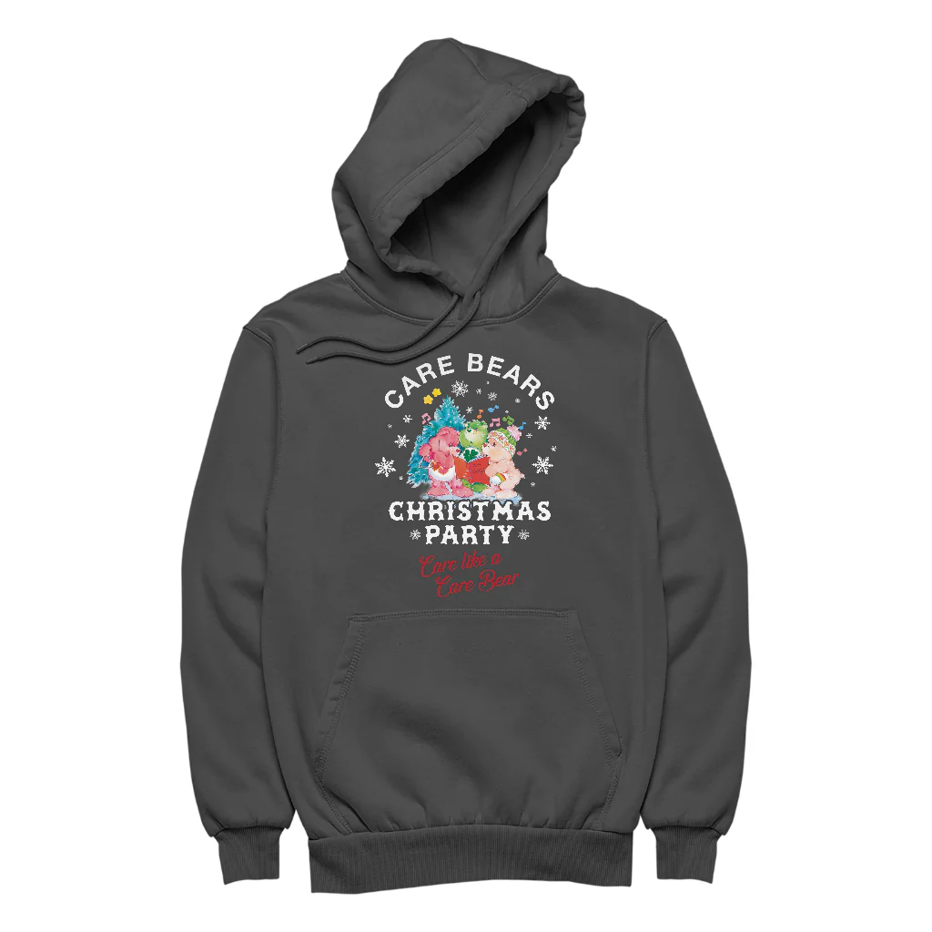 Care Bears Christmas Party Care Like A Care Bear Men's Hooded Sweatshirt - Image 5