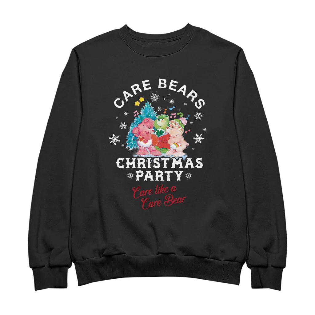 Care Bears Christmas Party Care Like A Care Bear Men's Sweatshirt - Image 3