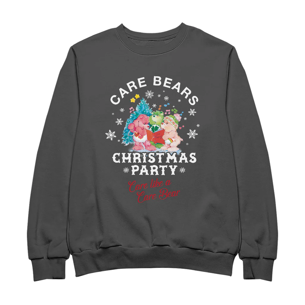 Care Bears Christmas Party Care Like A Care Bear Men's Sweatshirt - Image 5