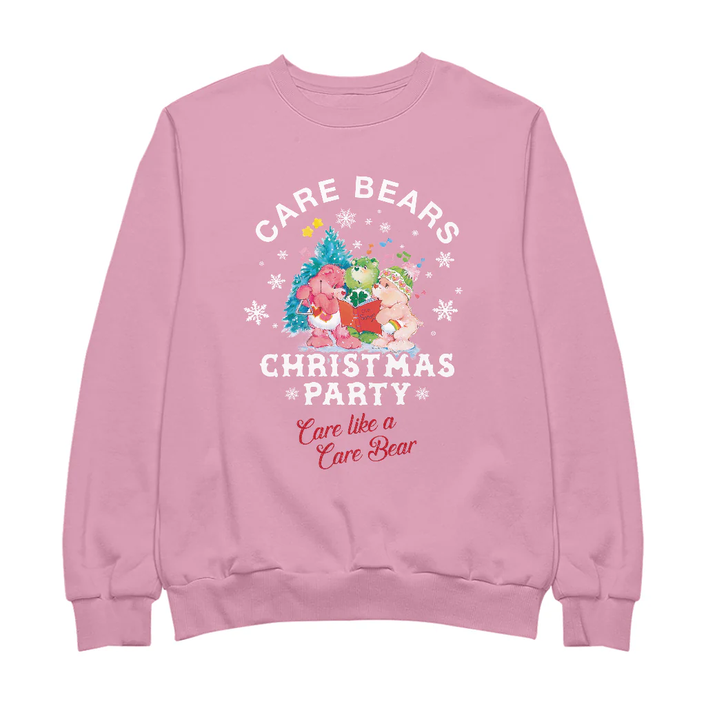 Care Bears Christmas Party Care Like A Care Bear Women's Sweatshirt