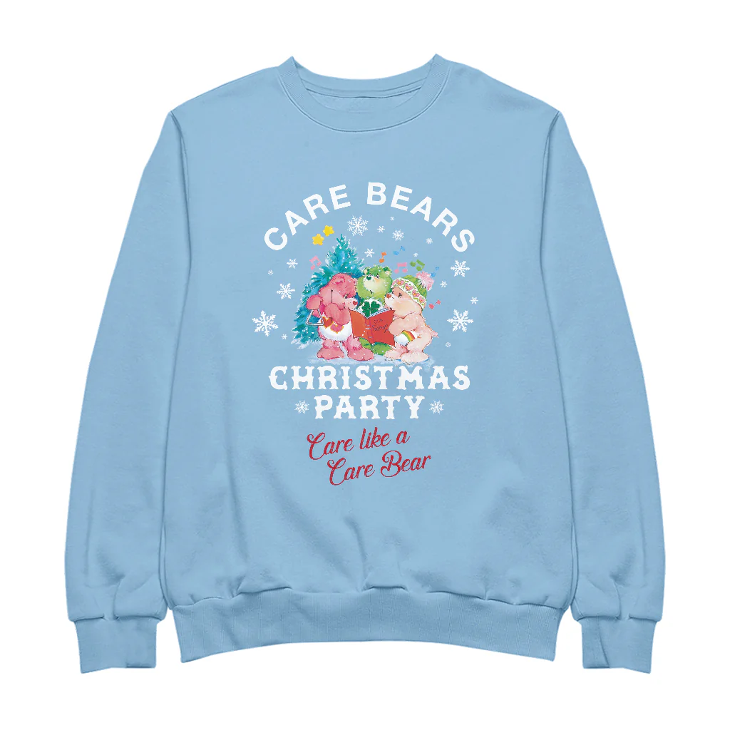 Care Bears Christmas Party Care Like A Care Bear Women's Sweatshirt - Image 7