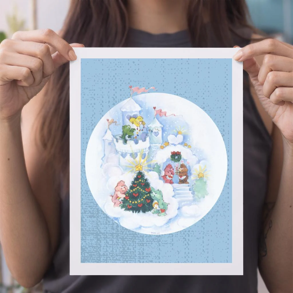 Christmas Snow Castle A4 Print - Image 3