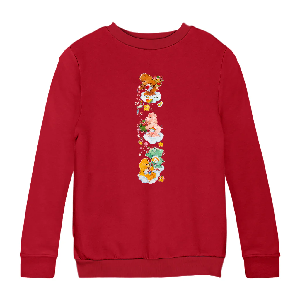 Care Bears Christmas Candy Shower Kids Sweatshirt