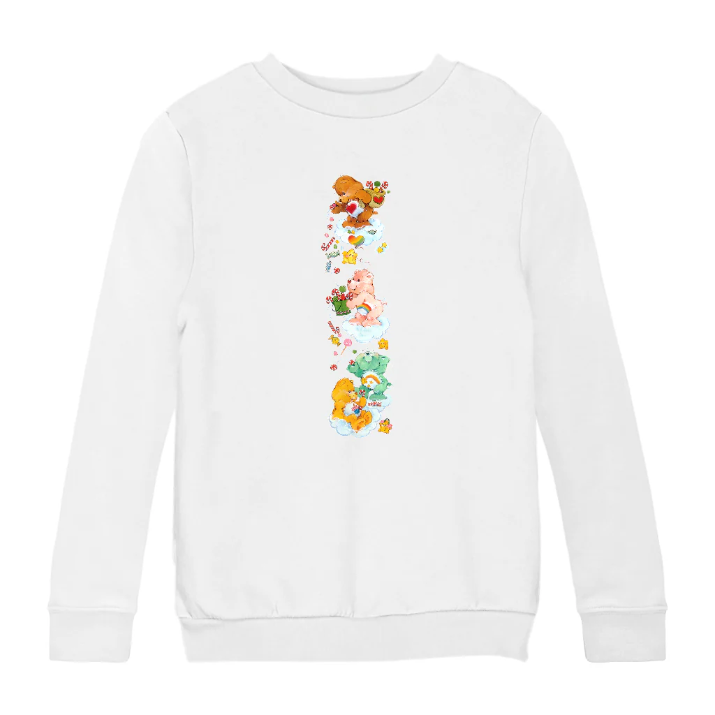 Care Bears Christmas Candy Shower Kids Sweatshirt - Image 11