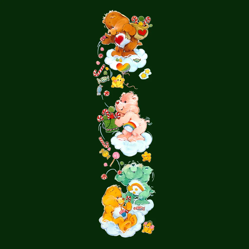 Care Bears Christmas Candy Shower Kids Sweatshirt - Image 6