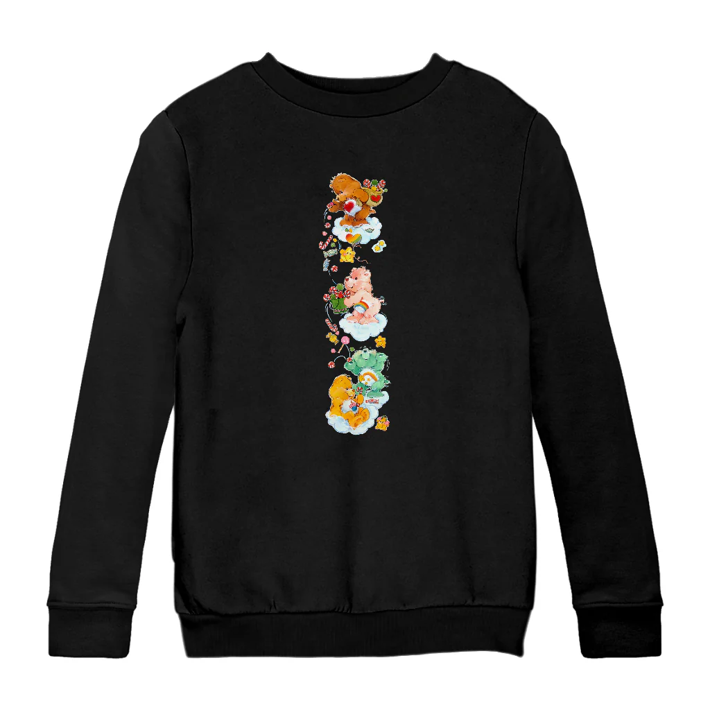 Care Bears Christmas Candy Shower Kids Sweatshirt - Image 7