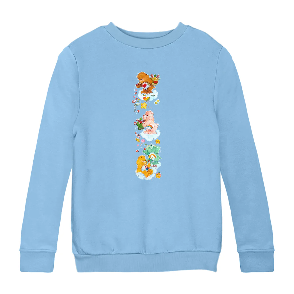 Care Bears Christmas Candy Shower Kids Sweatshirt - Image 9