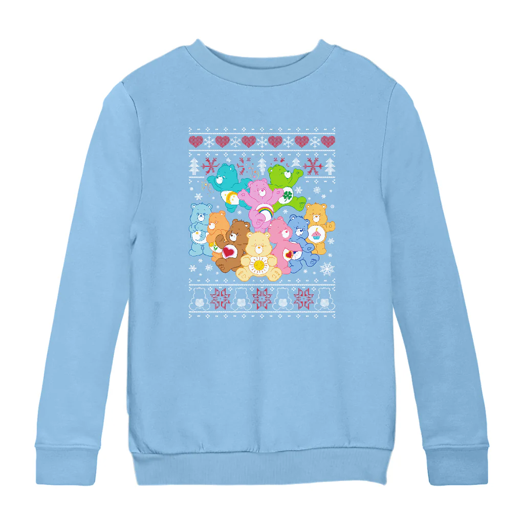 Care Bears Christmas The Original Care Bears Kids Sweatshirt - Image 3