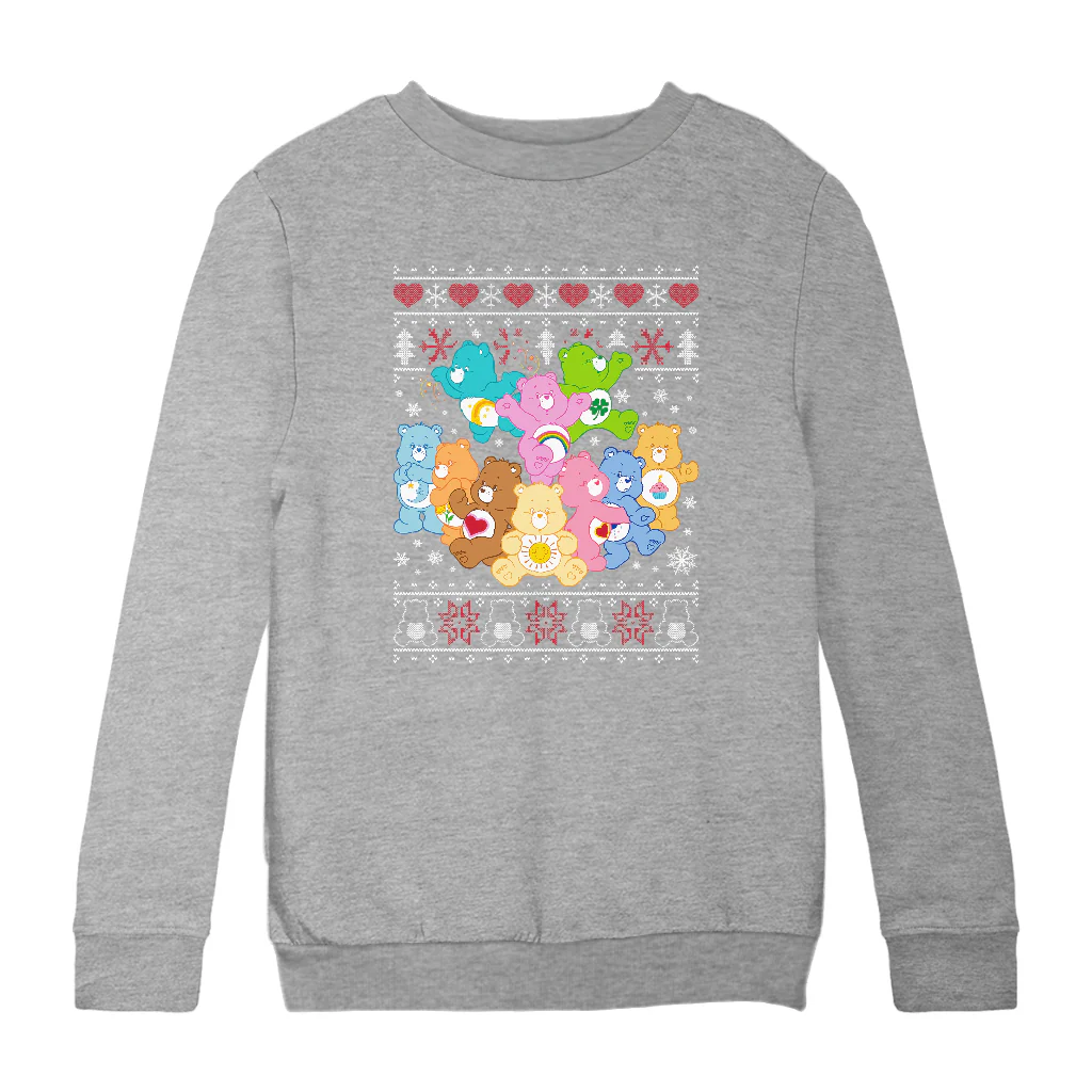 Care Bears Christmas The Original Care Bears Kids Sweatshirt - Image 5