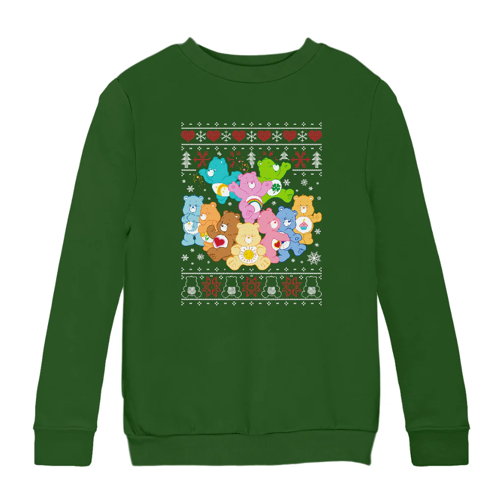 Care Bears Christmas The Original Care Bears Kids Sweatshirt - Image 7