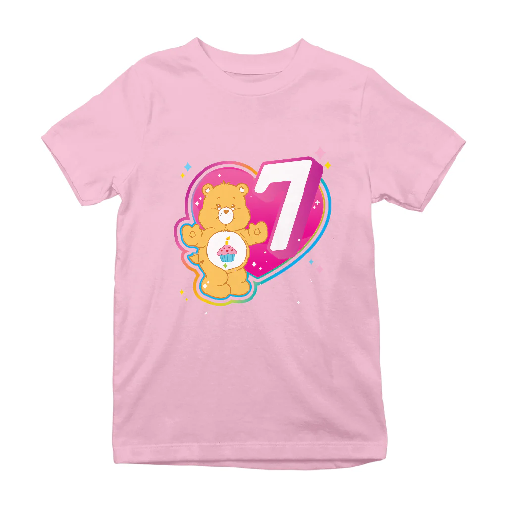 Care Bears Classic Birthday Bear 3rd - 8th Birthday Kid's T-Shirt - Image 13