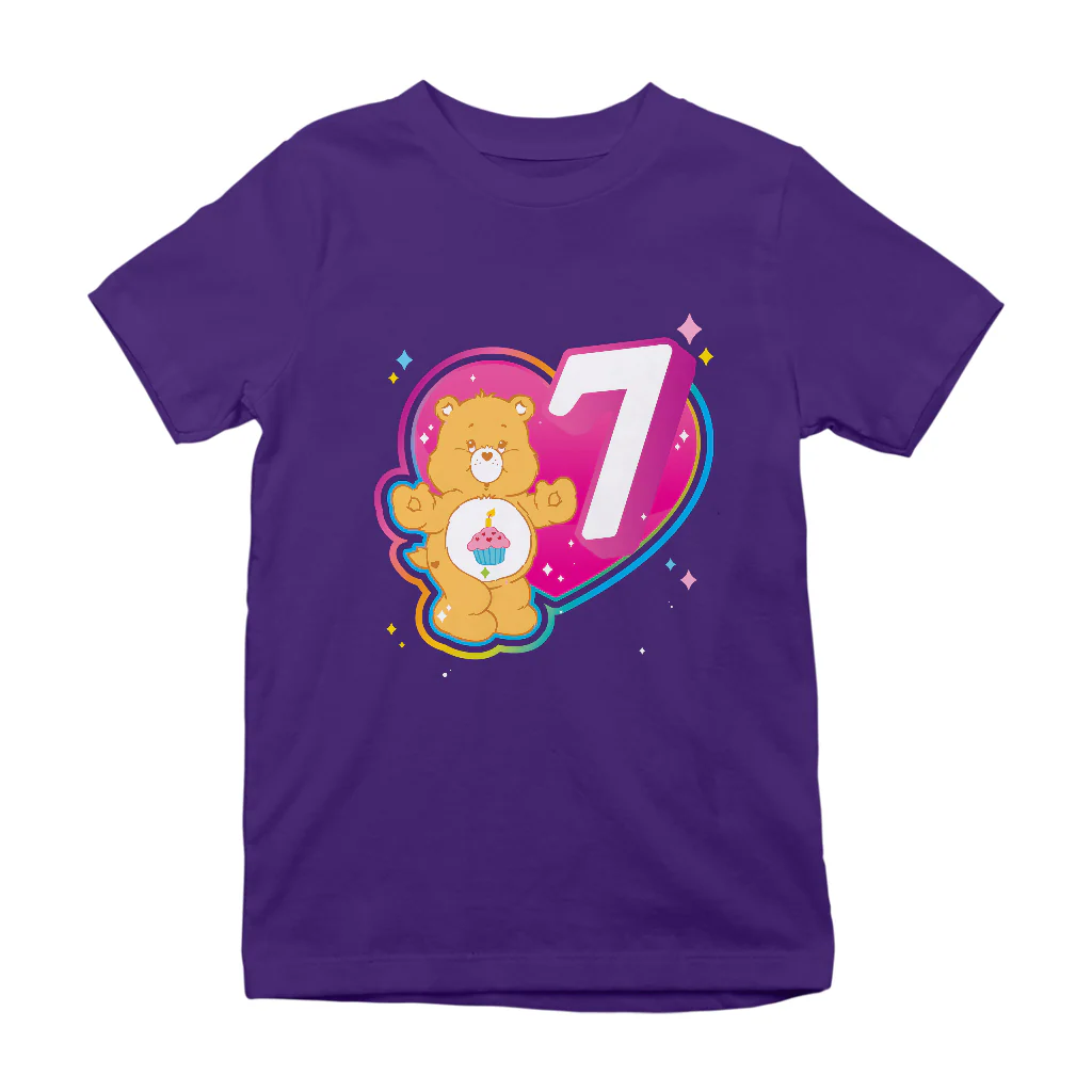 Care Bears Classic Birthday Bear 3rd - 8th Birthday Kid's T-Shirt - Image 15