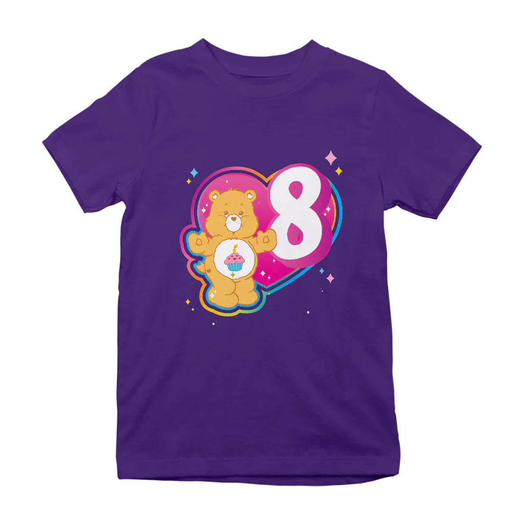 Care Bears Classic Birthday Bear 3rd - 8th Birthday Kid's T-Shirt - Image 18