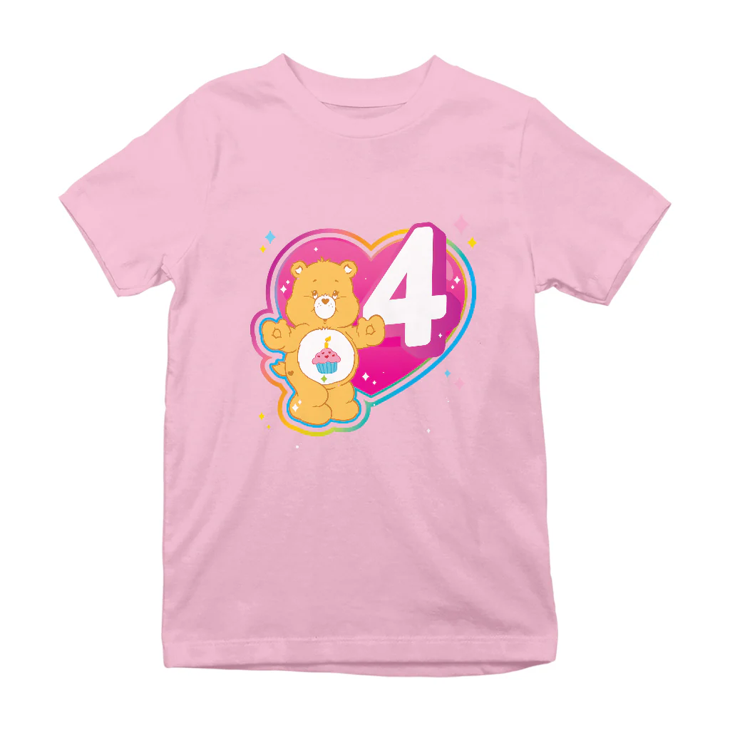 Care Bears Classic Birthday Bear 3rd - 8th Birthday Kid's T-Shirt - Image 4