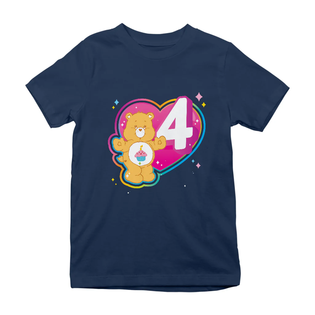 Care Bears Classic Birthday Bear 3rd - 8th Birthday Kid's T-Shirt - Image 5