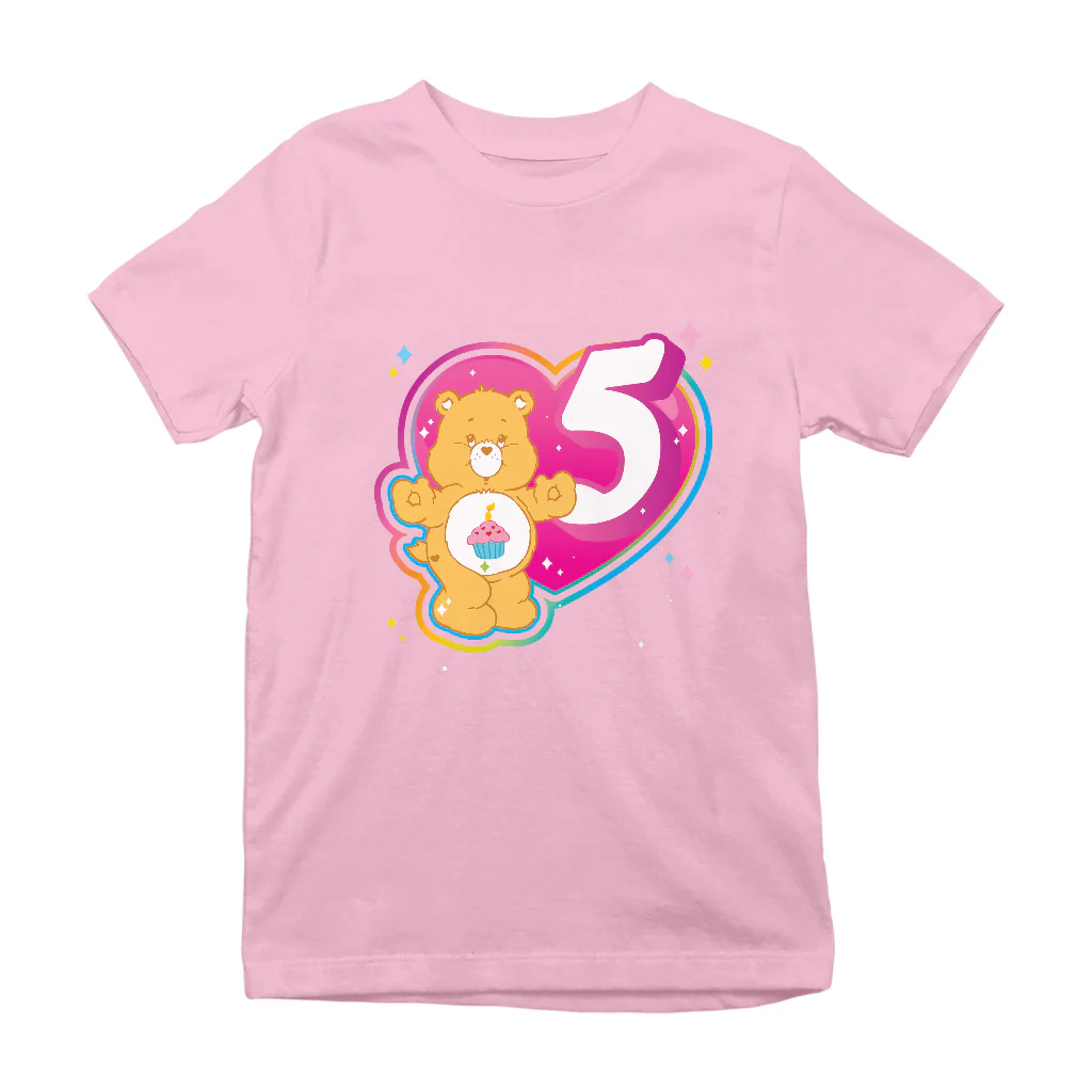 Care Bears Classic Birthday Bear 3rd - 8th Birthday Kid's T-Shirt - Image 7