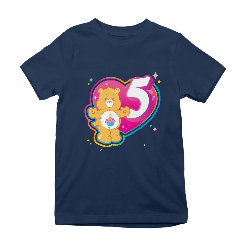 Care Bears Classic Birthday Bear 3rd - 8th Birthday Kid's T-Shirt - Image 8
