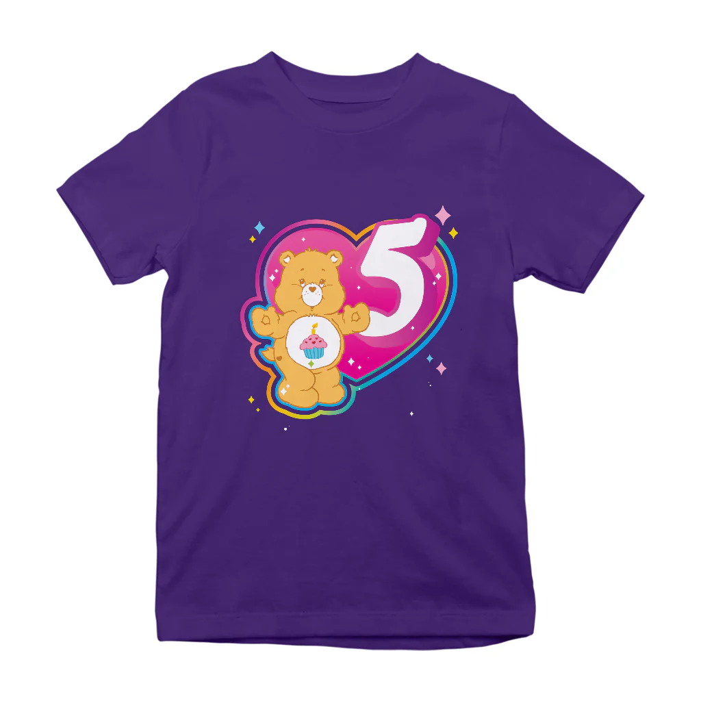 Care Bears Classic Birthday Bear 3rd - 8th Birthday Kid's T-Shirt - Image 9