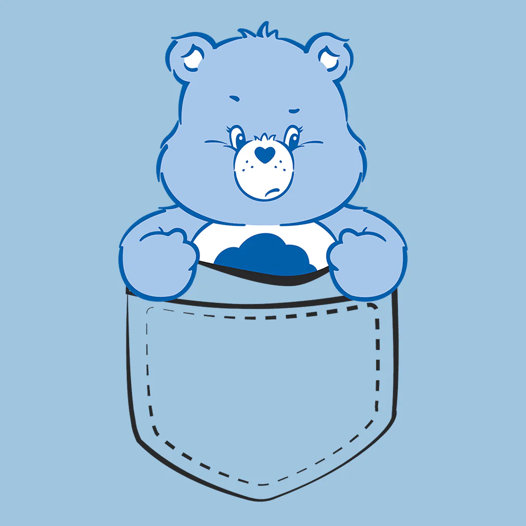 Care Bears Classic Grumpy Bear Pocket Print Women's T-Shirt - Image 5
