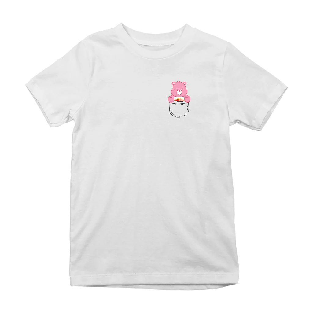 Care Bears Classic Love-a-Lot Bear Pocket Print Kid's T-Shirt - Image 4