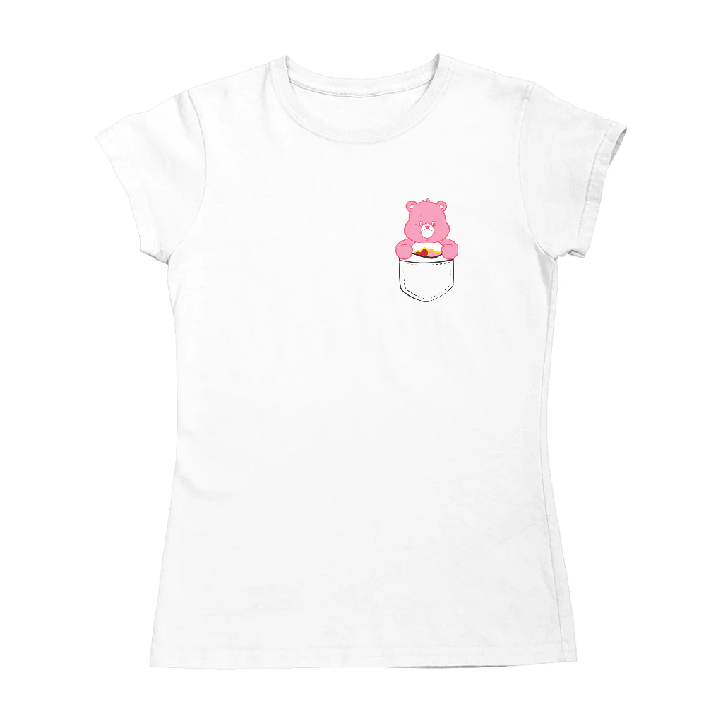 Care Bears Classic Love-a-Lot Bear Pocket Print Women's T-Shirt - Image 4